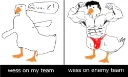Duck on enemy team